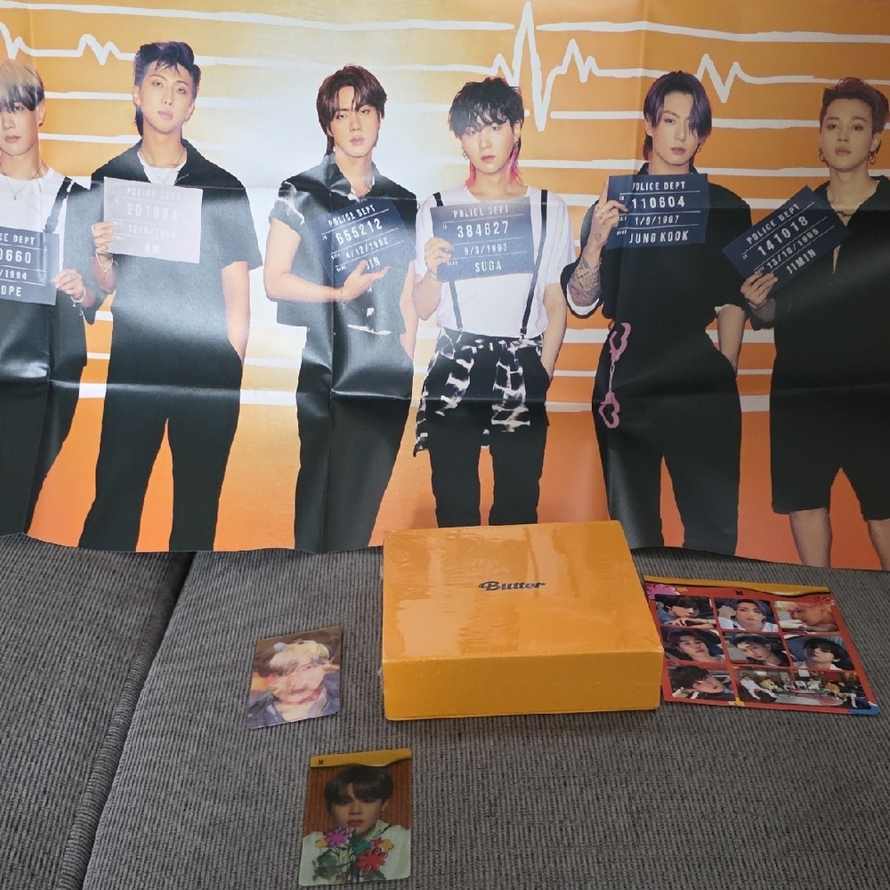 The BTS Butter Album Cream Version CD Box Set Limited Edition, New In Box.